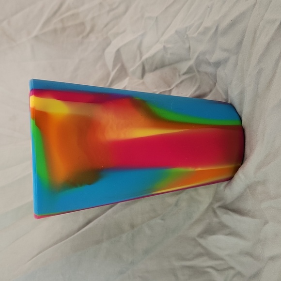 NWOT Silipint 16 oz. Silicone Pint Hippie Hops Blue Pink Yellow Green Orange - Picture 4 of 6